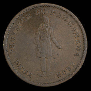 Canada, Bank of Montreal, 1 penny : 1837