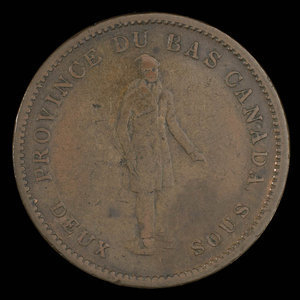 Canada, Bank of Montreal, 1 penny : 1837