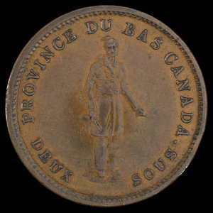 Canada, City Bank (Montreal), 1 penny : 1837