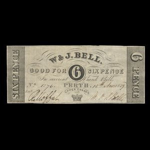 Canada, W. & J. Bell, 6 pence : November 15, 1839