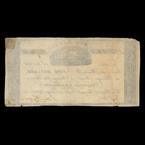 Canada, Charlevoix & Cosmopolite Steamers, 5 dollars : September 14, 1848
