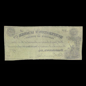 Canada, Hunterstown Lumber Co., 25 cents : 1879