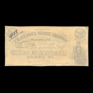 Canada, Moisic Iron Company, 25 cents : 1876