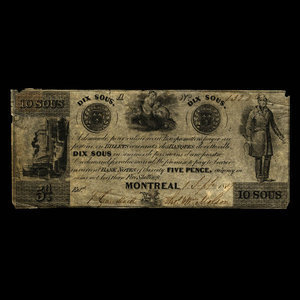 Canada, Thos. & Wm. Molson, 10 sous : September 1, 1837