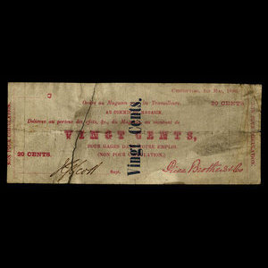 Canada, Price Brothers & Company, Ltd., 20 cents : May 1, 1880