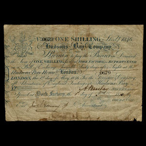 Canada, Hudson's Bay Company, 1 shilling : 1846