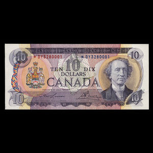 Canada, Bank of Canada, 10 dollars : 1971