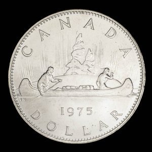 Canada, Elizabeth II, 1 dollar : 1975