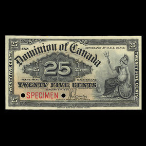 Canada, Dominion of Canada, 25 cents : January 2, 1900