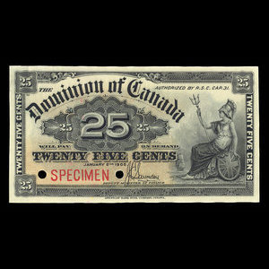 Canada, Dominion of Canada, 25 cents : January 2, 1900