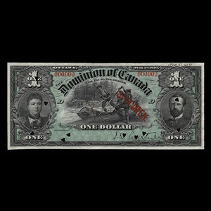 Canada, Dominion of Canada, 1 dollar : July 2, 1897