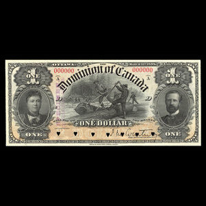 Canada, Dominion of Canada, 1 dollar : March 31, 1898