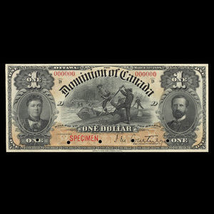 Canada, Dominion of Canada, 1 dollar : March 31, 1898