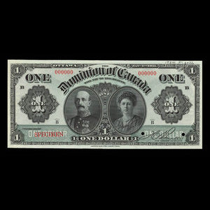 Canada, Dominion of Canada, 1 dollar : January 3, 1911