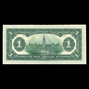 Canada, Dominion of Canada, 1 dollar : March 17, 1917