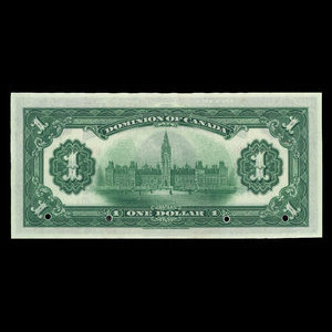 Canada, Dominion of Canada, 1 dollar : March 17, 1917