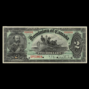 Canada, Dominion of Canada, 2 dollars : July 2, 1897