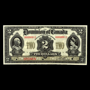 Canada, Dominion of Canada, 2 dollars : January 2, 1914