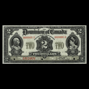 Canada, Dominion of Canada, 2 dollars : January 2, 1914