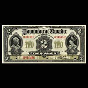 Canada, Dominion of Canada, 2 dollars : January 2, 1914