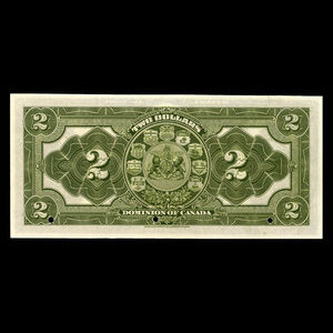 Canada, Dominion of Canada, 2 dollars : January 2, 1914