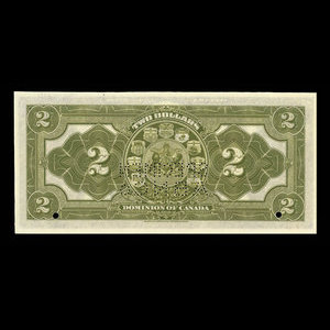 Canada, Dominion of Canada, 2 dollars : January 2, 1914