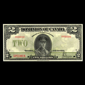 Canada, Dominion of Canada, 2 dollars : June 23, 1923