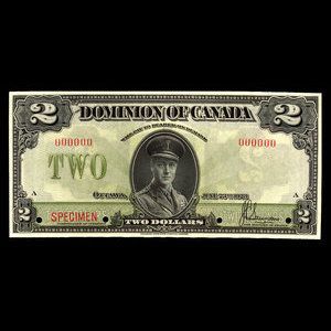 Canada, Dominion of Canada, 2 dollars : June 23, 1923