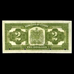 Canada, Dominion of Canada, 2 dollars : June 23, 1923