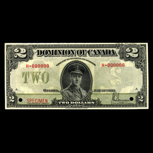 Canada, Dominion of Canada, 2 dollars : June 23, 1923