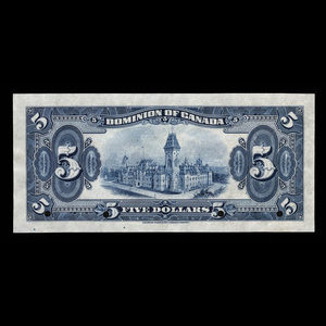 Canada, Dominion of Canada, 5 dollars : May 26, 1924