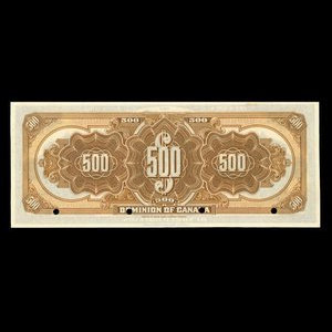 Canada, Dominion of Canada, 500 dollars : January 3, 1911