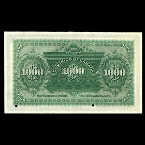 Canada, Dominion of Canada, 1,000 dollars : January 2, 1901