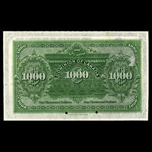 Canada, Dominion of Canada, 1,000 dollars : January 2, 1924