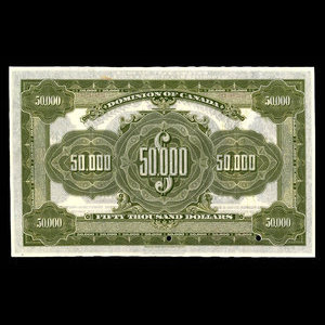 Canada, Dominion of Canada, 50,000 dollars : January 2, 1924