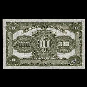 Canada, Dominion of Canada, 50,000 dollars : January 2, 1924