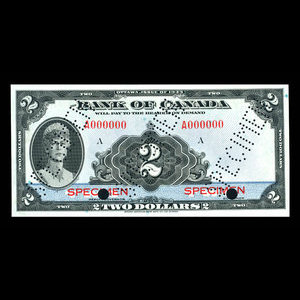 Canada, Bank of Canada, 2 dollars : 1935