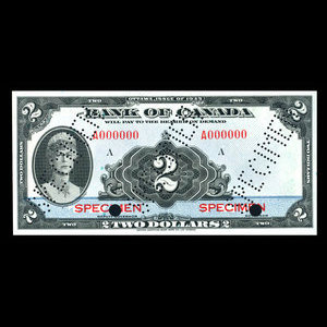 Canada, Bank of Canada, 2 dollars : 1935