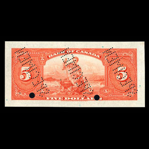 Canada, Bank of Canada, 5 dollars : 1935