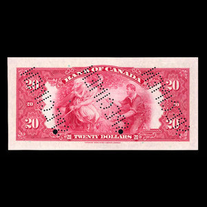 Canada, Bank of Canada, 20 dollars : 1935