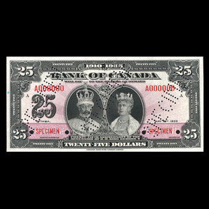 Canada, Bank of Canada, 25 dollars : May 6, 1935