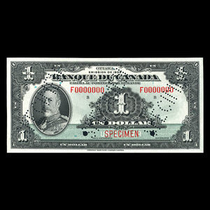 Canada, Bank of Canada, 1 dollar : 1935