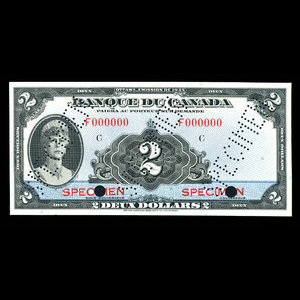 Canada, Bank of Canada, 2 dollars : 1935