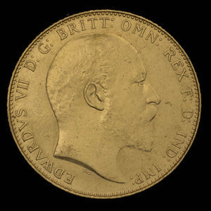 Canada, Edward VII, 1 sovereign : 1909