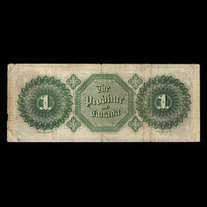 Canada, Province of Canada, 1 dollar : October 1, 1866