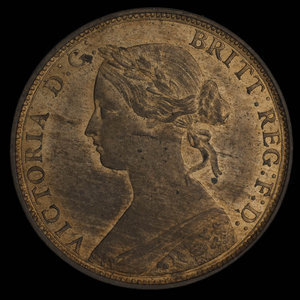 Canada, Victoria, 1 cent : 1861