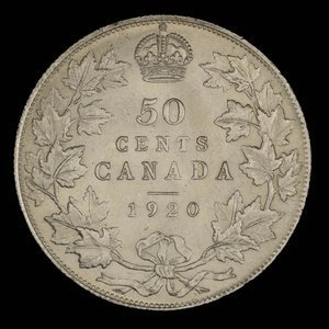 Canada, George V, 50 cents : 1920