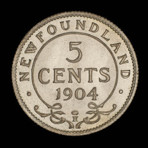 Canada, Edward VII, 5 cents : 1904