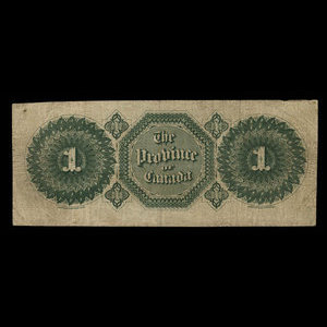 Canada, Province of Canada, 1 dollar : October 1, 1866