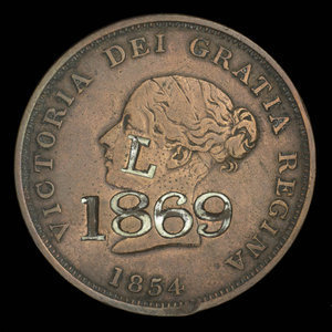 Canada, Province of New Brunswick, 1 penny : 1854